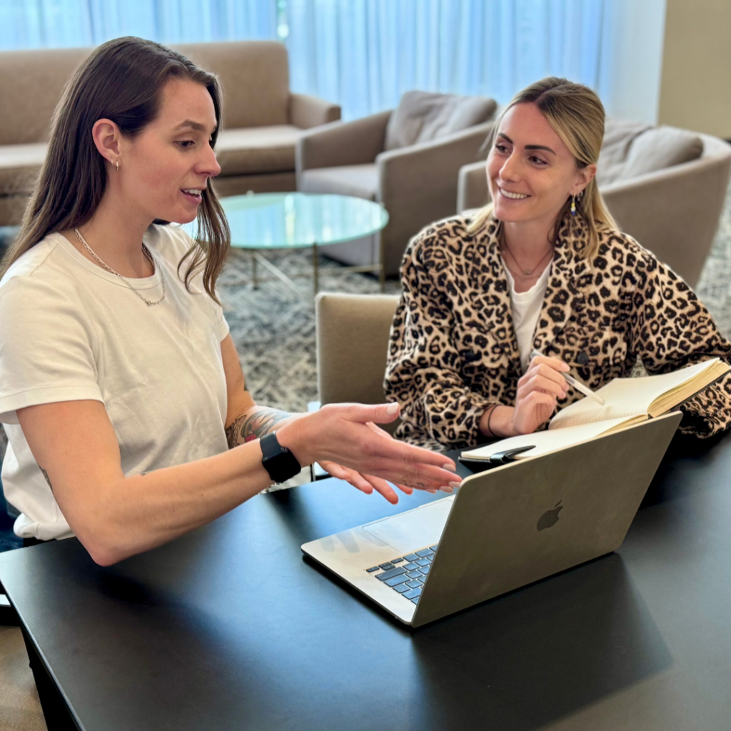Vicky Savard, Project Manager, Speaking with client